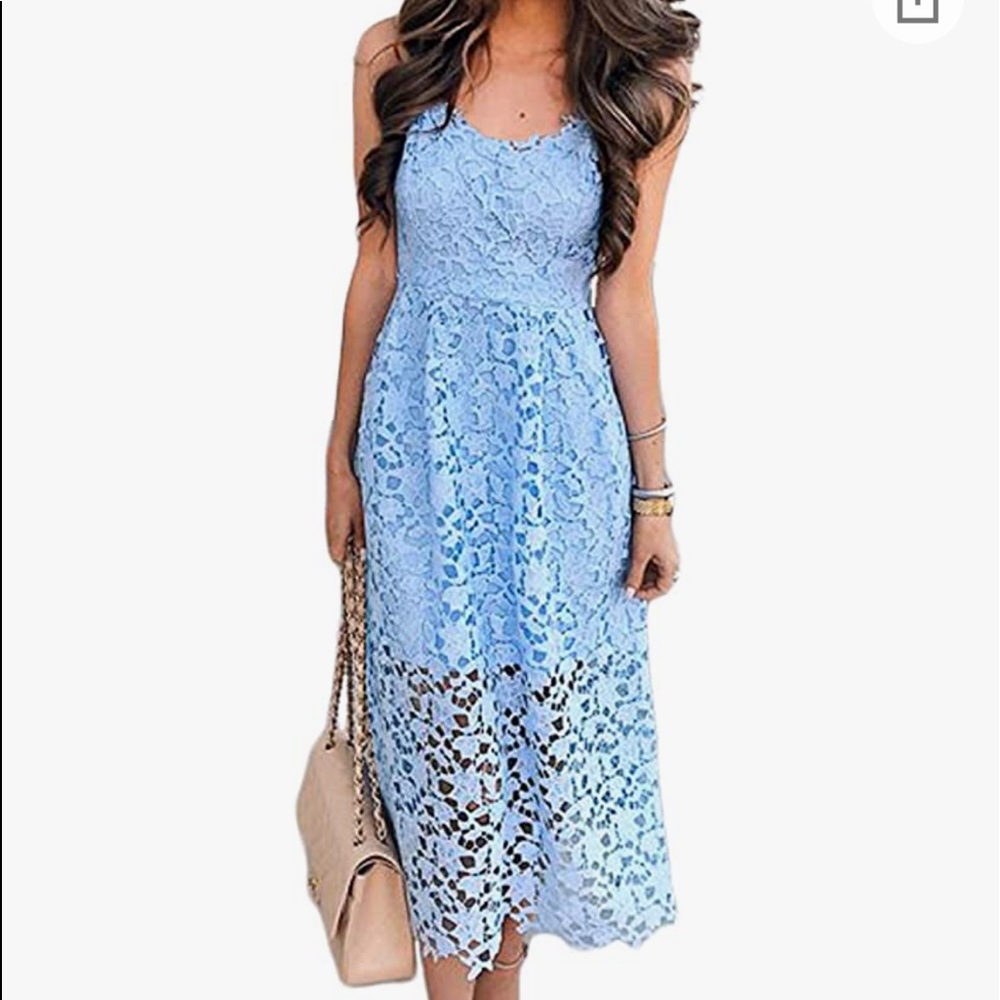 Baby blue dress
